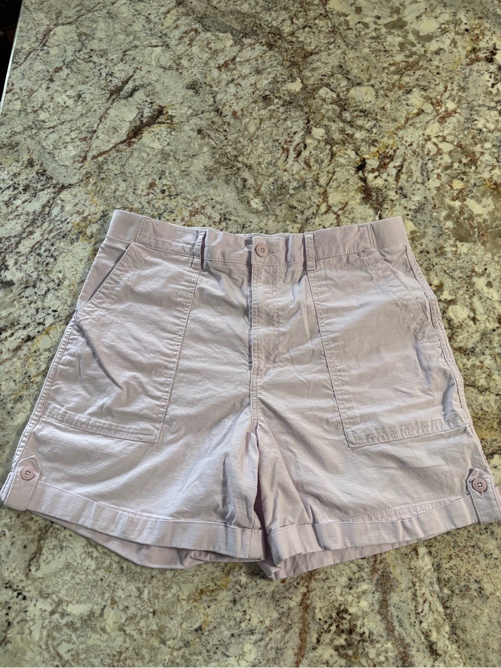 Lee Women's Light Lavender Casual Utility Shorts